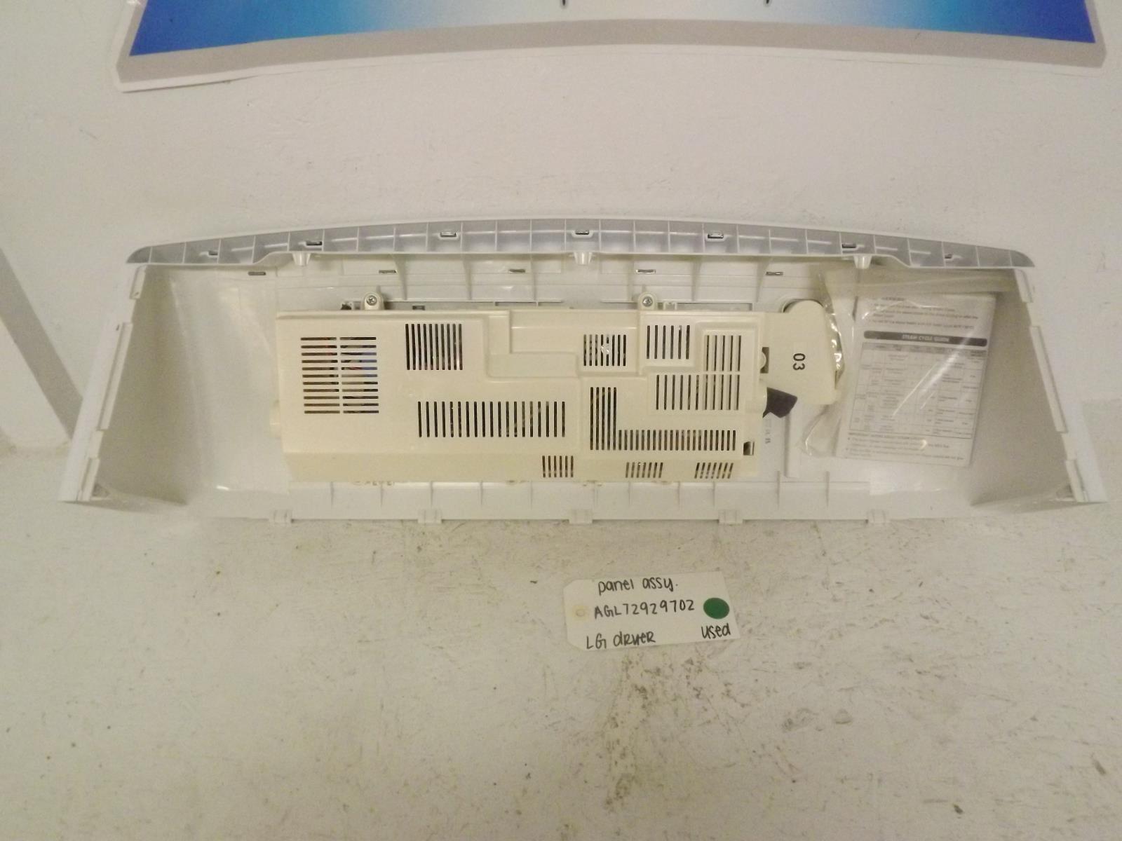 LG Dryer AGL72929702 Control Panel Assembly Used LG Dryer AGL72929702 Control Panel Assembly Used